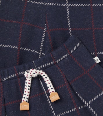 Baby Robin checked cotton-blend pants | 1 + in the Family