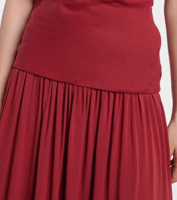 Hedy gathered linen maxi dress | Faithfull