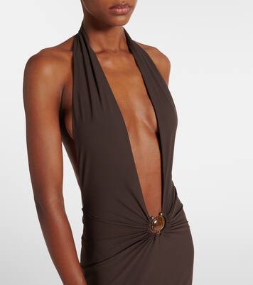 Verziertes Maxikleid | Christopher Esber