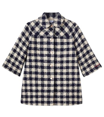 x Euan Roberts checked tweed coat | Gucci Kids