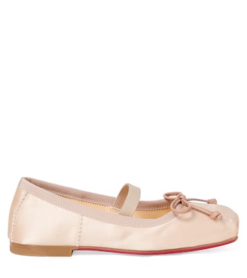 Baballet crêpe satin ballet flats | Christian Louboutin Kids