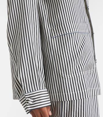 Camisa de seda oversized a rayas | Tom Ford