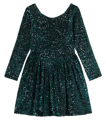 Kleid Viola aus Samt mit Pailletten | Konges Sløjd