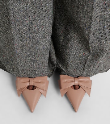 Bow-detail leather mules | Valentino Garavani