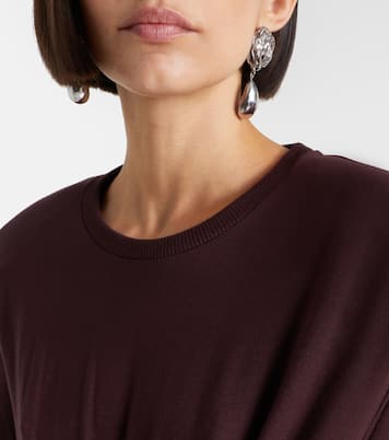 Floral-appliqué jersey T-shirt | Magda Butrym