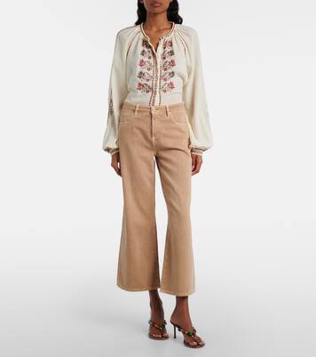 Saige cropped wide-leg jeans | AG Jeans