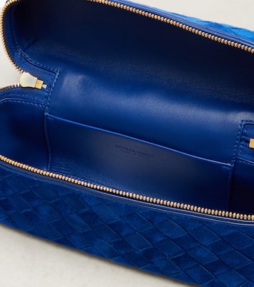 Bang Bang Intrecciato suede vanity bag | Bottega Veneta