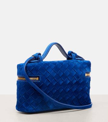 Bang Bang Intrecciato suede vanity bag | Bottega Veneta