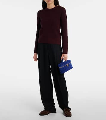 Bang Bang Intrecciato suede vanity bag | Bottega Veneta