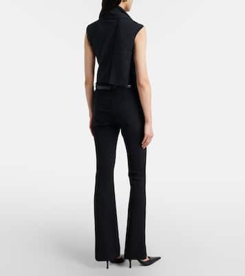 Hibiscus high-rise flared pants | Veronica Beard