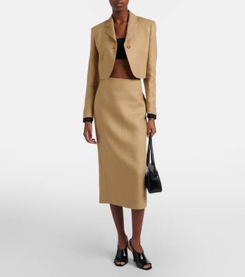 Veranda linen pencil skirt | Max Mara