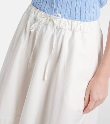 Cotton poplin midi skirt | Polo Ralph Lauren
