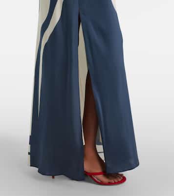 Lilou strapless silk maxi dress | SIR