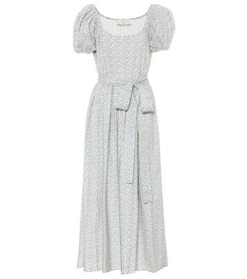 Lais floral cotton-poplin midi dress | LoveShackFancy