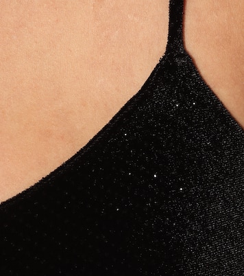 Body in velluto con glitter | Alexandre Vauthier