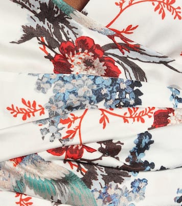 Top Cylenne a stampa in cotone | Erdem