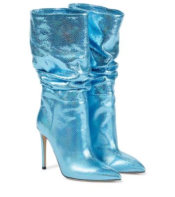 Botas de piel con efecto holográfico | Paris Texas