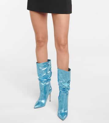 Botas de piel con efecto holográfico | Paris Texas