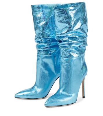 Botas de piel con efecto holográfico | Paris Texas