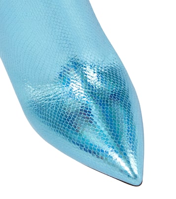 Botas de piel con efecto holográfico | Paris Texas