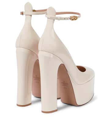 Tan-Go patent leather platform pumps | Valentino Garavani