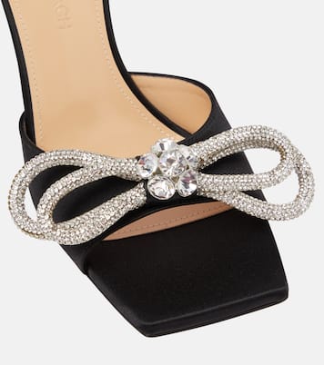 Pantoletten Double Bow aus Satin | Mach & Mach