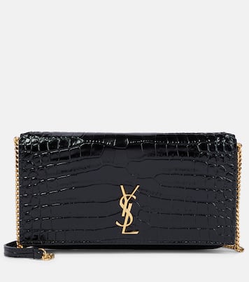 Cassandre leather phone pouch | Saint Laurent