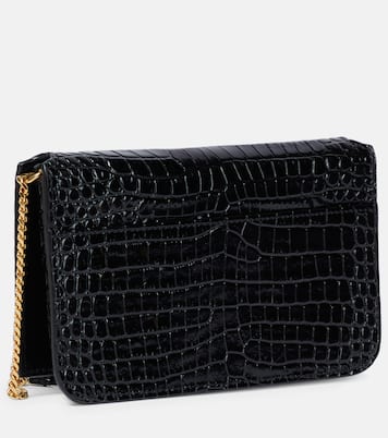 Cassandre leather phone pouch | Saint Laurent