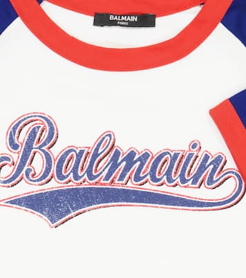 Camsieta de algodón con logo | Balmain Kids
