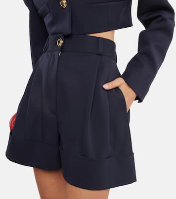 Short ample à taille haute en laine | Miu Miu