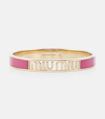 Bracelet en émail à logo | Miu Miu