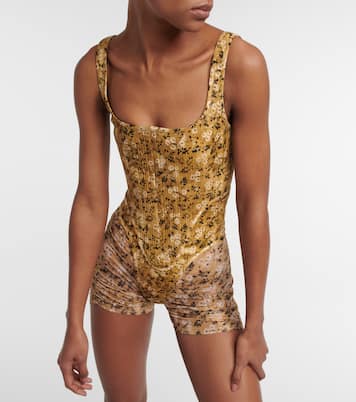 Top a corsetto con stampa | KNWLS