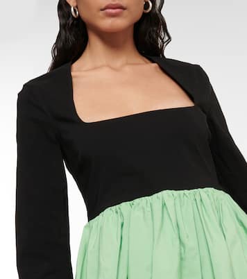 Balloon skirt taffeta minidress | Ganni
