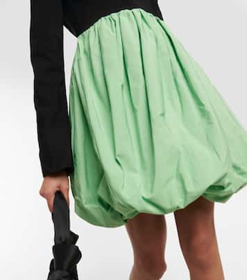 Balloon skirt taffeta minidress | Ganni
