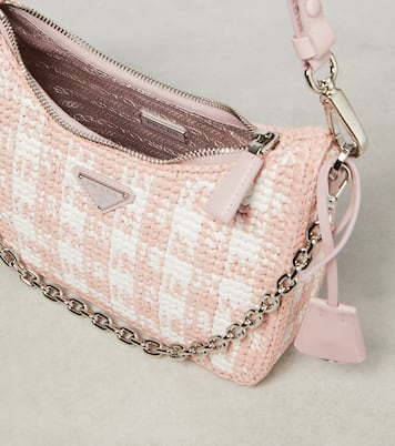 Schultertasche Re-Edition mit Leder | Prada