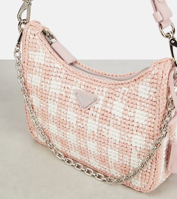 Schultertasche Re-Edition mit Leder | Prada