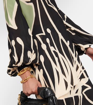Printed silk georgette blouse | Johanna Ortiz
