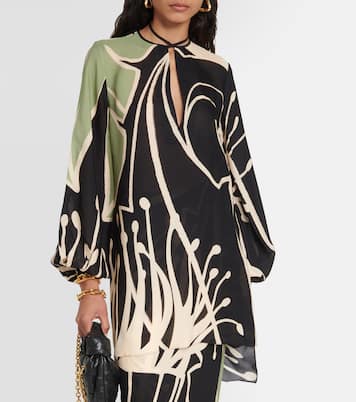 Printed silk georgette blouse | Johanna Ortiz