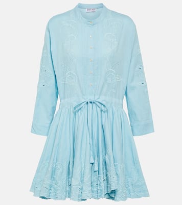 Embroidered cotton minidress | Juliet Dunn
