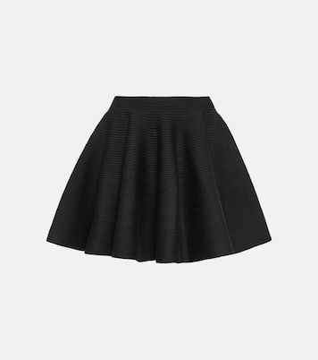 Mini-jupe en laine mélangée | Alaïa