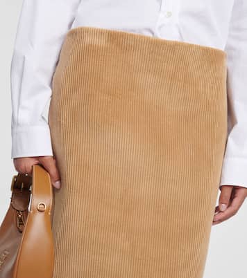 Bleistiftrock aus Baumwoll-Cord | Miu Miu