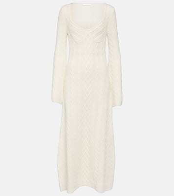 Abito midi in lana e cashmere a trecce | Chloé
