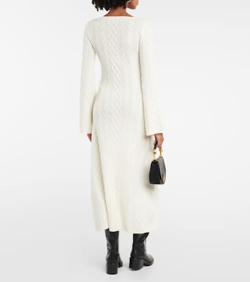 Abito midi in lana e cashmere a trecce | Chloé