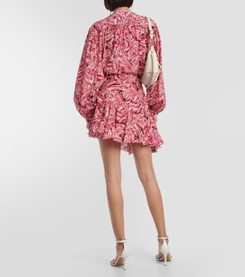 Minifalda Teyana de seda estampada | Isabel Marant