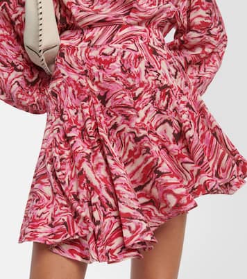 Minifalda Teyana de seda estampada | Isabel Marant
