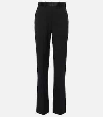 Pantaloni regular in misto lana | Victoria Beckham