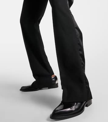 Pantaloni regular in misto lana | Victoria Beckham