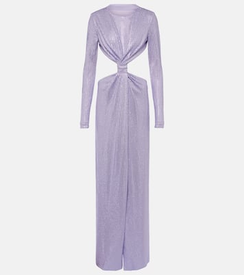Robe aus Jersey mit Kristallen | Area