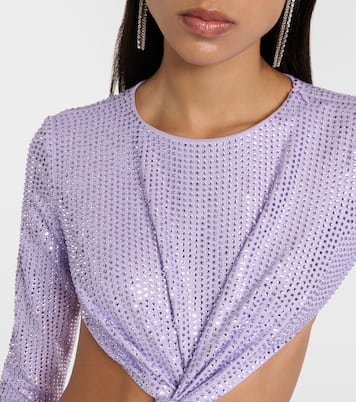Robe aus Jersey mit Kristallen | Area