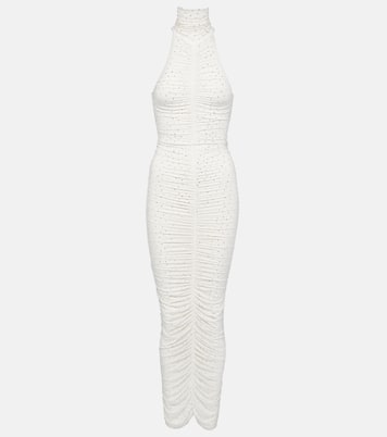 Crystal-embellished ruched maxi dress | Alex Perry